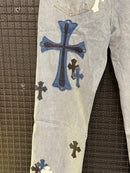 Calça Chrome Hearts Jeans Cross - Pronta Entrega