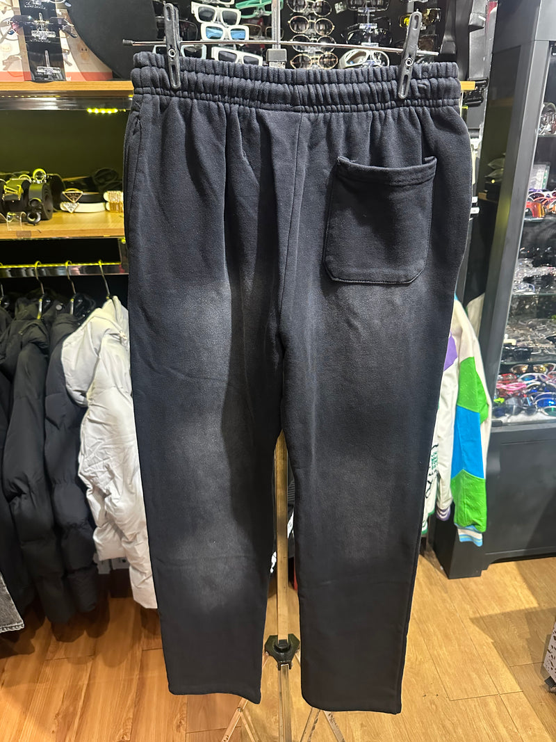 Calça Hellstar Moletom Destonado Preto - Pronta Entrega