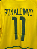 Camiseta Nike Retrô Seleção Brasileira 2002 Ronaldinho