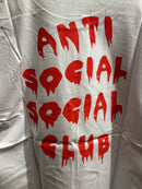 Camisa Anti Social Social Club Branca Blood - Pronta Entrega