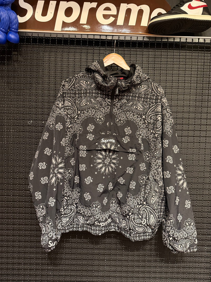 Jaqueta Supreme Reflective Bandana Anorak 'Black' - Pronta Entrega