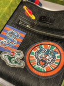 Bolsa Gucci Carteiro Transversal Tiger Couro Preto - Pronta Entrega