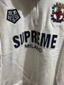 Jaqueta Supreme Pullover Half Zip Milano Branca - Pronta Entrega