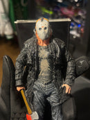 Boneco de Ação Jason Voorhees Machado 20cm Resina - Pronta Entrega