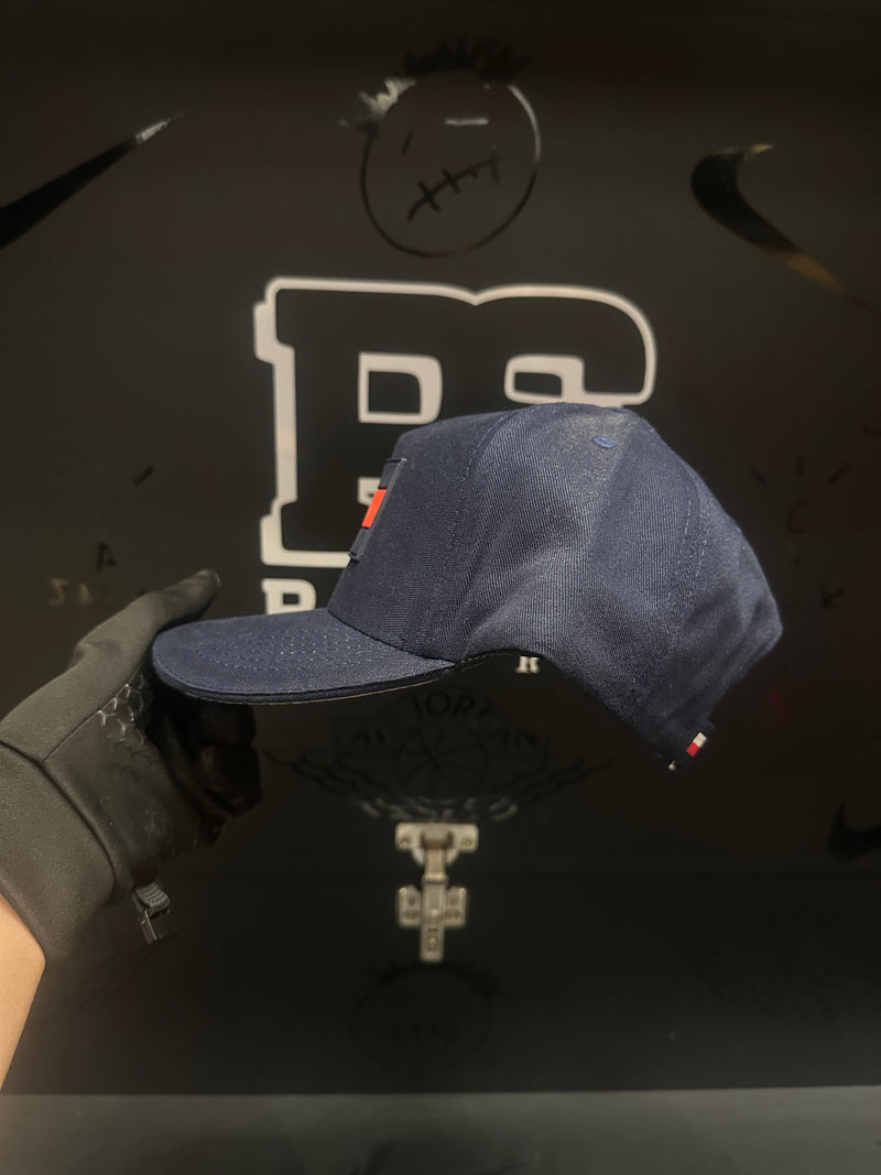 Boné Aba Curva Tommy Hilfiger Logo Grande Azul - Pronta Entrega