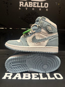 Tênis Nike Air Jordan 1 High Feminino "Denim" Jeans Azul - Pronta Entrega