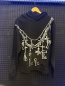 Moletom Vale Forever Big Chain Bejeweled Hoodie - Pronta Entrega