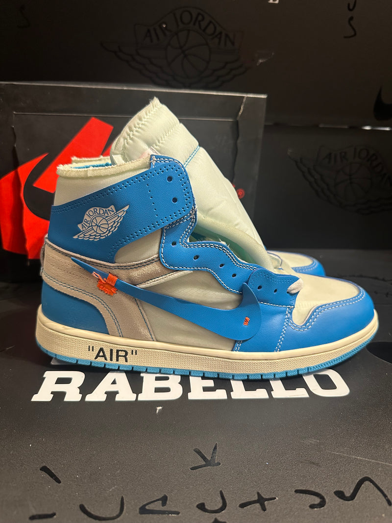Tênis Nike  Air Jordan 1 High X Off White University Blue - Pronta Entrega