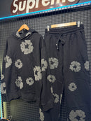 Conjunto Moletom Denim Tears Black Gray Blusa + Calça - Pronta Entrega