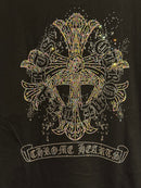 Camiseta Chrome Hearts Back Cruz Glitter Black - Pronta Entrega