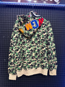MJaqueta Bape Shark Camo Green Full Zip - Pronta Entrega