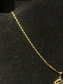 Corrente Cartier Banhada Pingente FÉ 70 CM - Pronta Entrega