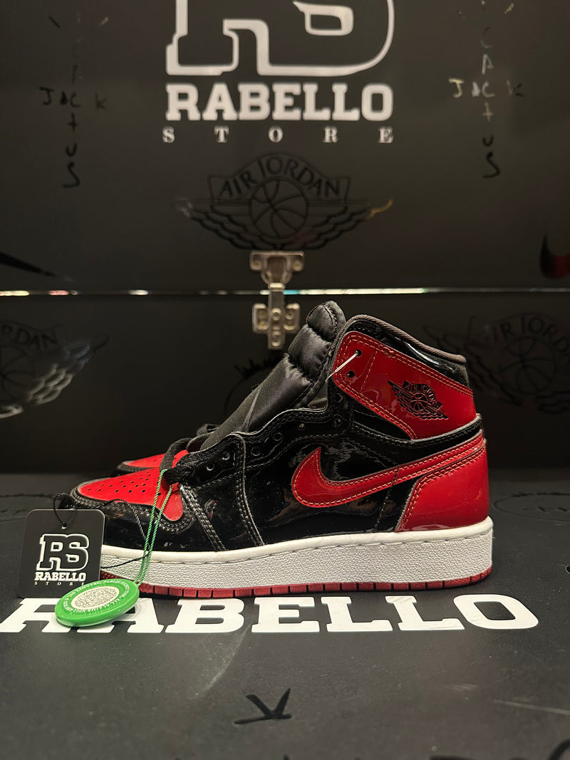 Tênis Air Jordan 1 Retro High OG Patent Bred Vermelho - Pronta Entrega