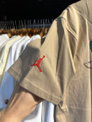 Camiseta Travis Scott x Jordan Cactus Jack Marrom - Pronta Entrega