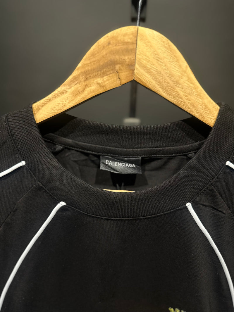 Camiseta Balenciaga Football Series 2024 Black - Pronta Entrega