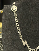 Corrente Colar 1017 ALYX 9SM  Lightning/Smile Fecho Silver 50 CM - Pronta Entrega