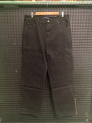 Calça Louis Vuitton Jeans Monogram Detail Carpenter Denim Black - Pronta Entrega