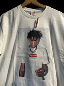 Camiseta Supreme YoungBoy Branco - Pronta Entrega