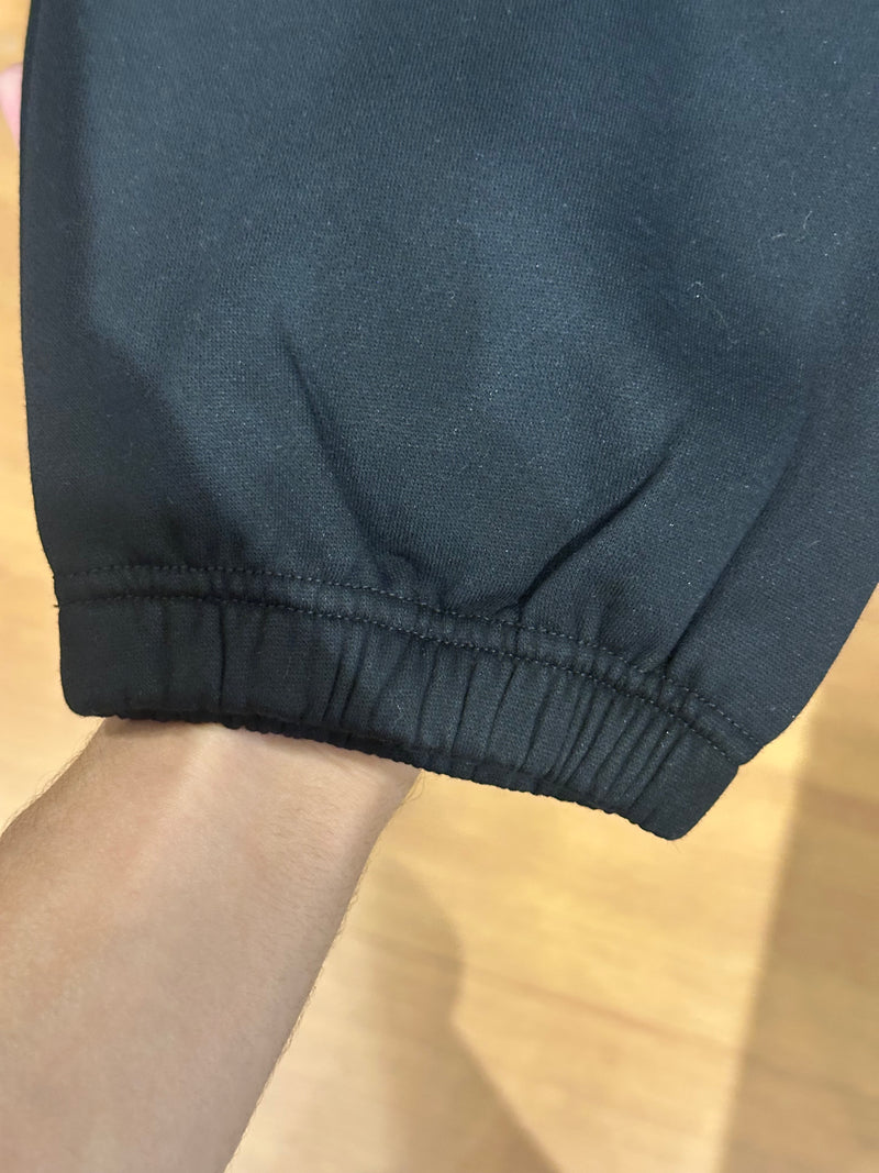 Calça Essentials Black Logo Black - Pronta Entrega