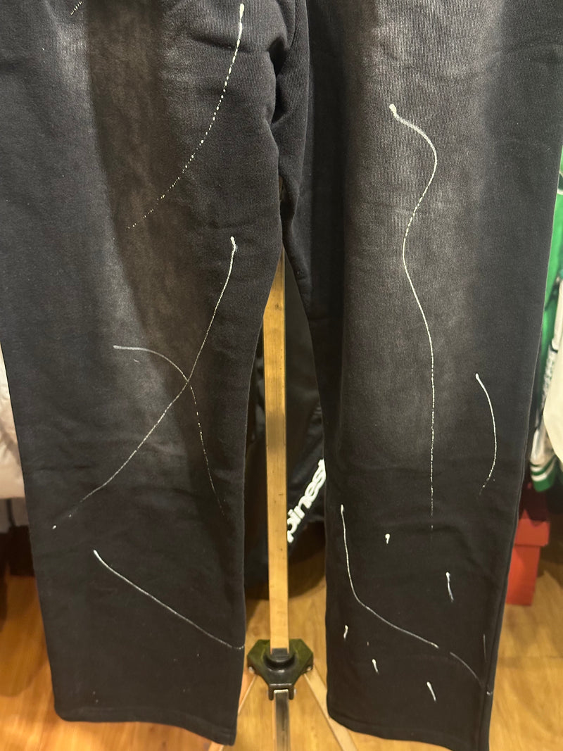 Calça Hellstar Moletom Destonado Preto - Pronta Entrega