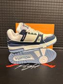 Tênis Louis Vuitton LV Trainer Triple Blue - Pronta Entrega