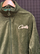 Jaqueta Corteiz VVS Velour Jacket Green - Pronta Entrega