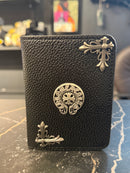 Carteira Chrome Hearts Courino Logo Metal 1