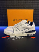 Tênis Louis Vuitton LV Trainer White Marine - Pronta Entrega