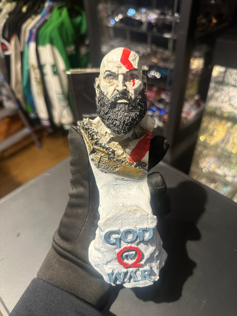 Boneco de Ação God Of War Busto Kratos 16cm Resina - Pronta Entrega