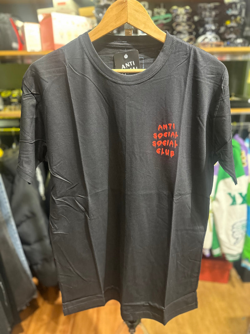 Camisa Anti Social Social Club Preta Blood - Pronta Entrega