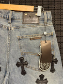 Short Chrome Hearts Jeans Cruz Black - Pronta Entrega