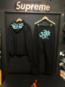 Conjunto Syna Moletom “Forgives Me” Black/Blue - Pronta Entrega