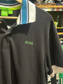 Camisa Polo Hugo Boss Black/Orange/Green - Pronta Entrega