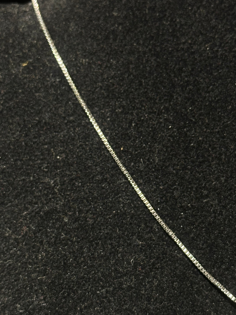 Corrente Veneziana Prata Pingente Cruz Cravejada 30 CM - Pronta Entrega
