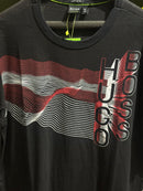 Camisa Hugo Boss Preta Logo Black/Red/White - Pronta Entrega