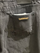 Calça Jeans Preta Chrome Hearts Cruz Black- Pronta Entrega