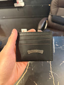 Carteira Porta Cartão Chrome Hearts Courino Logo Metal 4