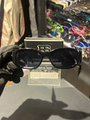 Óculos Versace Retangular Preto  Lente Preta - Pronta Entrega