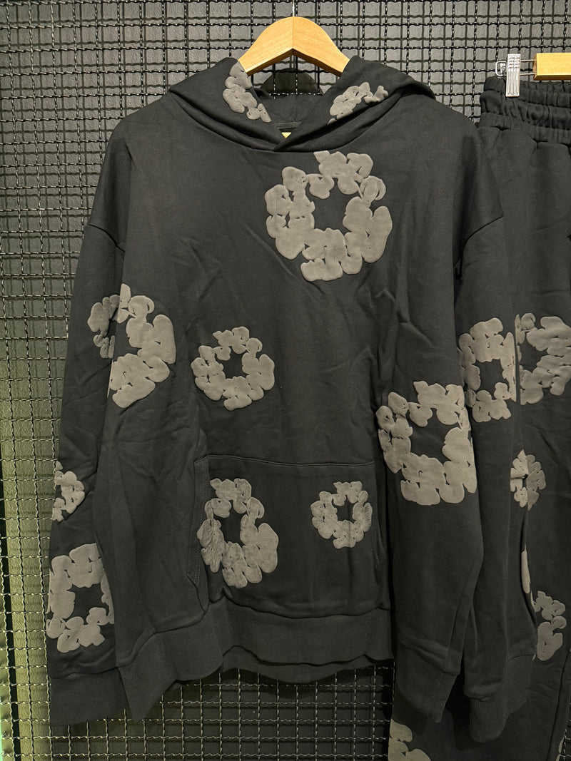 Conjunto Moletom Denim Tears Black Gray Blusa + Calça - Pronta Entrega