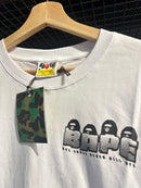 Camiseta BAPE ‘Ape Small Never Kill Ape’ Branco - Pronta Entrega
