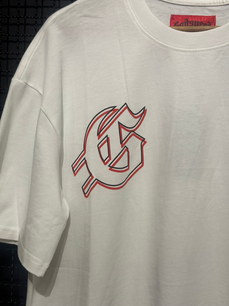 Camiseta Godspeed Liberty Statue White/Orange - Pronta Entrega