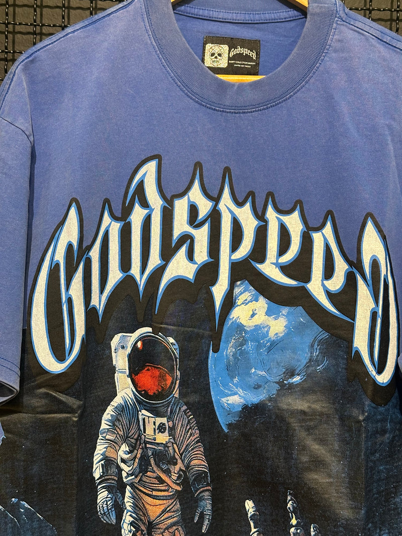 Camiseta Godspeed Space Man Blue - Pronta Entrega