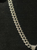 Corrente Cravejada Pingente Gengar Em Zicornia Cubica Prata - Pronta Entrega