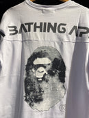 Camiseta BAPE Galaxy Moon Branca - Pronta Entrega