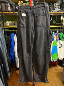 Calça Baggy Utility Cargo Jeans Destonado Preto - Pronta Entrega