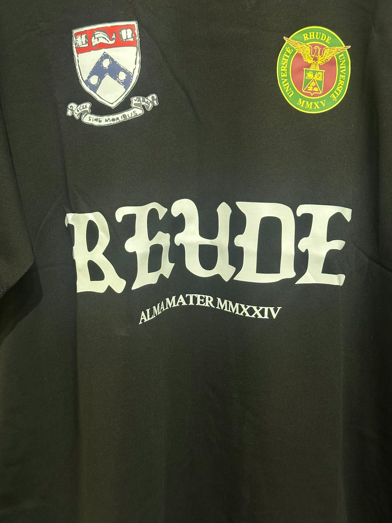 Camiseta Rhude Black Runway Script - Pronta Entrega