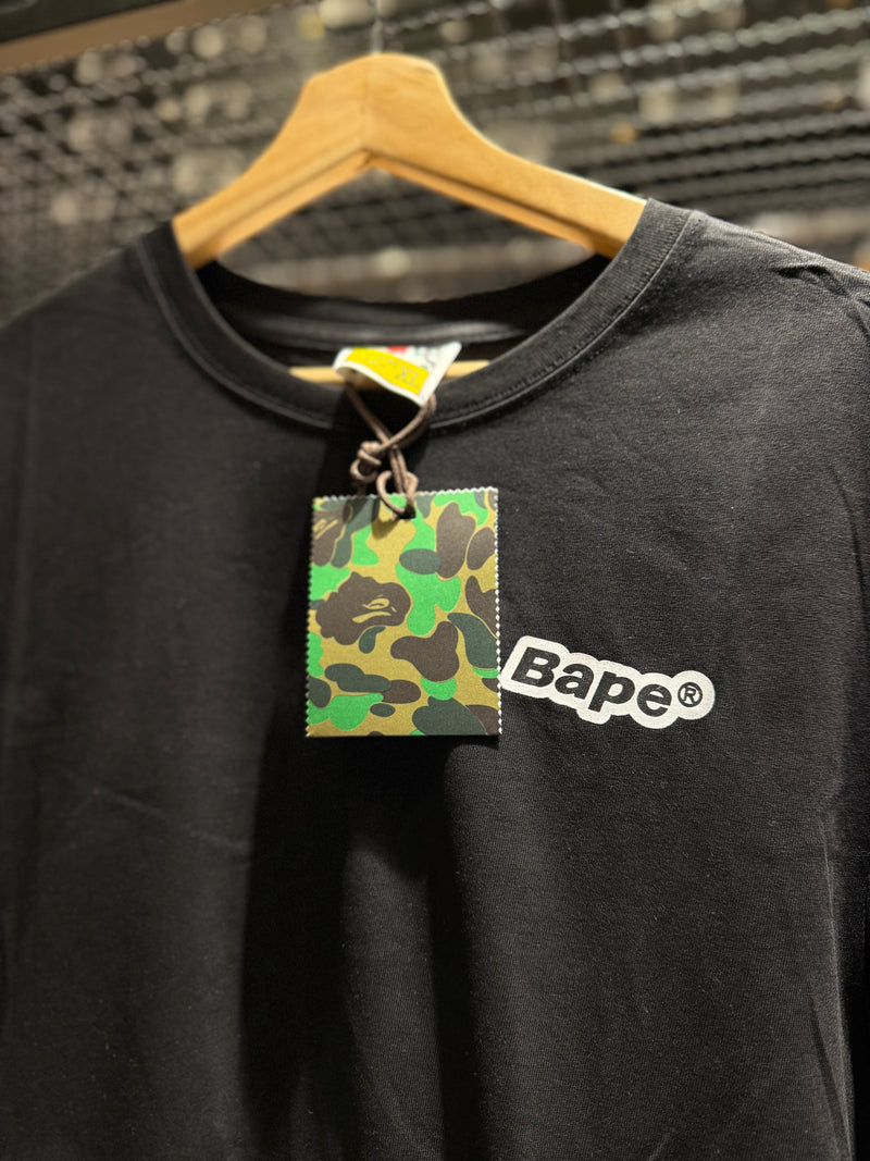 Camiseta BAPE Logos’ Colors Preta - Pronta Entrega