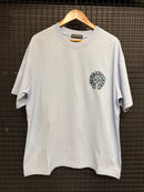 Camiseta Chrome Hearts Back 4 Cruz Blue Azul - Pronta Entrega
