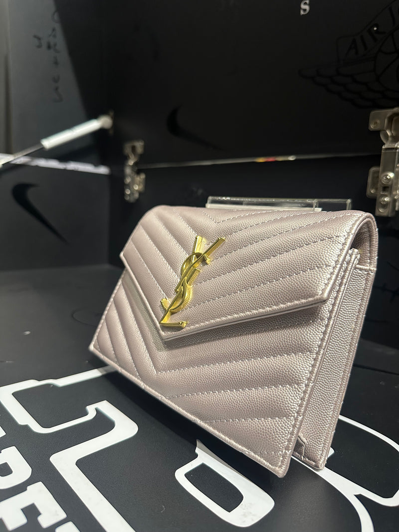 Carteira Saint Laurent Monogram Pink - Pronta Entrega