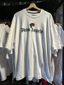 Camiseta PALM ANGELS ROSE FLOWER Branco - Pronta Entrega